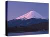 Sunrise on Mount Fuji from Lake Kawaguchi, Yamanashi Prefecture, Japan-Nigel Blythe-Stretched Canvas