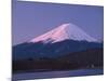 Sunrise on Mount Fuji from Lake Kawaguchi, Yamanashi Prefecture, Japan-Nigel Blythe-Mounted Photographic Print