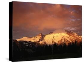 Sunrise on Mount Rainier-James Randklev-Stretched Canvas