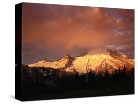 Sunrise on Mount Rainier-James Randklev-Stretched Canvas