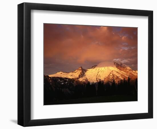 Sunrise on Mount Rainier-James Randklev-Framed Photographic Print