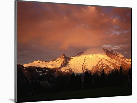 Sunrise on Mount Rainier-James Randklev-Mounted Photographic Print