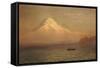 Sunrise on Mount Tacoma-Albert Bierstadt-Framed Stretched Canvas