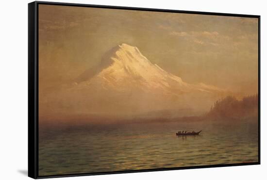 Sunrise on Mount Tacoma-Albert Bierstadt-Framed Stretched Canvas