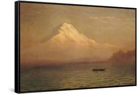 Sunrise on Mount Tacoma-Albert Bierstadt-Framed Stretched Canvas