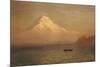 Sunrise on Mount Tacoma-Albert Bierstadt-Mounted Premium Giclee Print