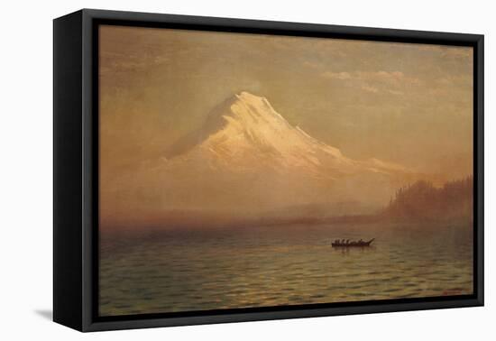 Sunrise on Mount Tacoma-Albert Bierstadt-Framed Stretched Canvas