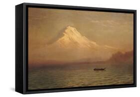 Sunrise on Mount Tacoma-Albert Bierstadt-Framed Stretched Canvas