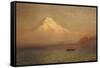 Sunrise on Mount Tacoma-Albert Bierstadt-Framed Stretched Canvas