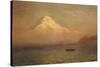 Sunrise on Mount Tacoma-Albert Bierstadt-Stretched Canvas