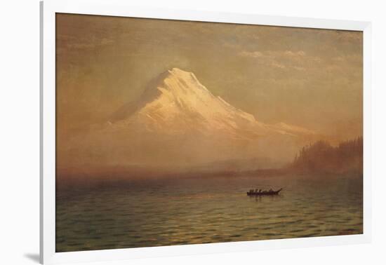 Sunrise on Mount Tacoma-Albert Bierstadt-Framed Giclee Print