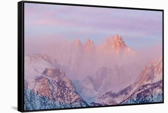 Sunrise on Mount Whitney, Lone Pine, California, USA-Jaynes Gallery-Framed Stretched Canvas