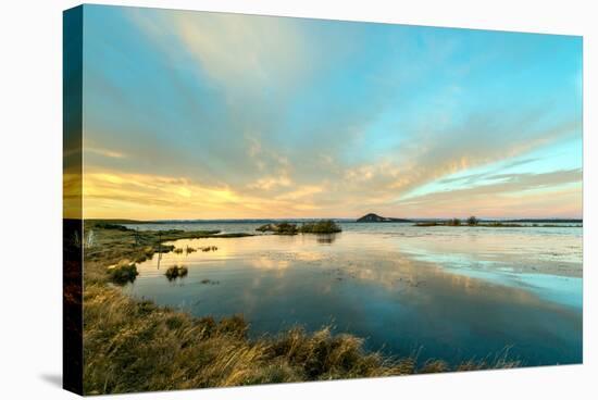 Sunrise on Myvatn Lake North Iceland Europe-Renato Granieri-Stretched Canvas