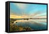 Sunrise on Myvatn Lake North Iceland Europe-Renato Granieri-Framed Stretched Canvas