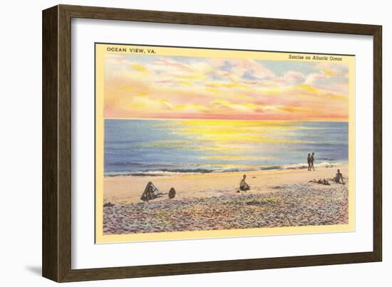 Sunrise on Ocean View, Virginia-null-Framed Art Print