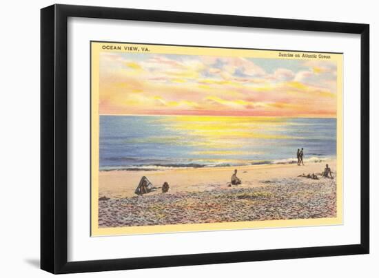 Sunrise on Ocean View, Virginia-null-Framed Art Print