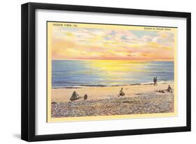 Sunrise on Ocean View, Virginia-null-Framed Art Print