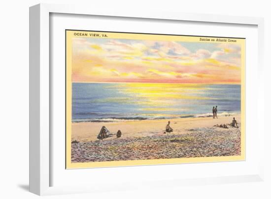 Sunrise on Ocean View, Virginia-null-Framed Art Print