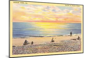 Sunrise on Ocean View, Virginia-null-Mounted Art Print