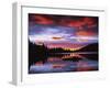 Sunrise on Reflection Lake, Mt. Rainier National Park, Washington, USA-Charles Gurche-Framed Premium Photographic Print