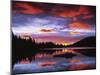 Sunrise on Reflection Lake, Mt. Rainier National Park, Washington, USA-Charles Gurche-Mounted Premium Photographic Print