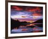 Sunrise on Reflection Lake, Mt. Rainier National Park, Washington, USA-Charles Gurche-Framed Photographic Print