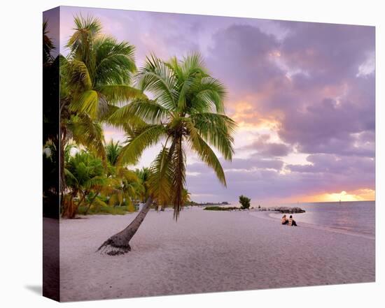 Sunrise on Smathers Beach in Key West, Florida Keys, Florida, USA-null-Stretched Canvas