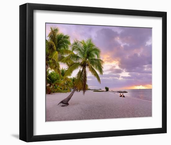 Sunrise on Smathers Beach in Key West, Florida Keys, Florida, USA-null-Framed Art Print