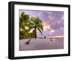 Sunrise on Smathers Beach in Key West, Florida Keys, Florida, USA-null-Framed Art Print