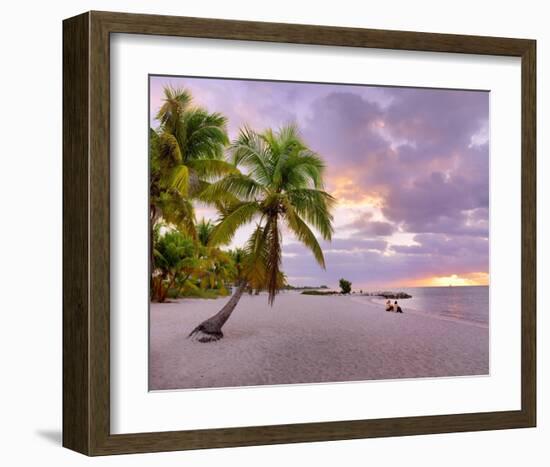 Sunrise on Smathers Beach in Key West, Florida Keys, Florida, USA-null-Framed Art Print