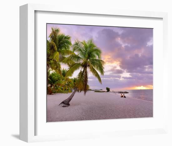 Sunrise on Smathers Beach in Key West, Florida Keys, Florida, USA-null-Framed Art Print