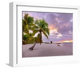 Sunrise on Smathers Beach in Key West, Florida Keys, Florida, USA-null-Framed Art Print