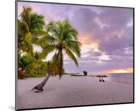 Sunrise on Smathers Beach in Key West, Florida Keys, Florida, USA-null-Mounted Art Print
