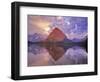 Sunrise on Swiftcurrent Lake in Many Glacier Valley, Glacier National Park, Montana, USA-Chuck Haney-Framed Photographic Print