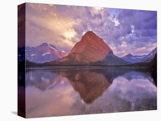 Sunrise on Swiftcurrent Lake in Many Glacier Valley, Glacier National Park, Montana, USA-Chuck Haney-Stretched Canvas