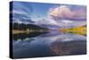 Sunrise on Teton Range, from Oxbow Bend, Grand Teton National Park, Wyoming-Adam Jones-Stretched Canvas