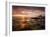 Sunrise on the Beach at Bamburgh, Northumberland UK-Tracey Whitefoot-Framed Photographic Print