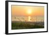 Sunrise on the Beach, Palm Beach, Florida, USA-null-Framed Art Print