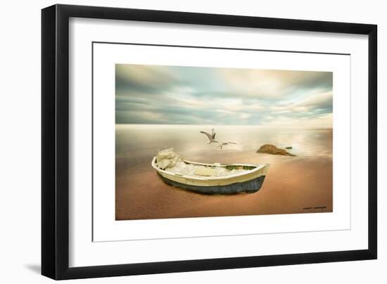 Sunrise on the Beach-Carlos Casamayor-Framed Giclee Print