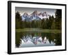 Sunrise on the Beaver Pond in Grand Teton National Park, Wyoming-Ian Shive-Framed Photographic Print