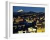 Sunrise on the City and Cotapaxi Volcano, Quito, Ecuador-Paul Harris-Framed Photographic Print