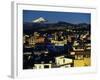 Sunrise on the City and Cotapaxi Volcano, Quito, Ecuador-Paul Harris-Framed Photographic Print