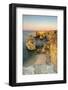 Sunrise on the Cliffs and Turquoise Water of the Ocean, Praia Da Marinha, Caramujeira-Roberto Moiola-Framed Photographic Print