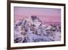 Sunrise on the Disgrazia Mountain in Winter, Malenco Valley, Lombardy, Italy-ClickAlps-Framed Photographic Print