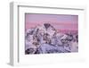 Sunrise on the Disgrazia Mountain in Winter, Malenco Valley, Lombardy, Italy-ClickAlps-Framed Photographic Print