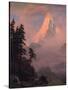 Sunrise on the Matterhorn, after 1875-Albert Bierstadt-Stretched Canvas