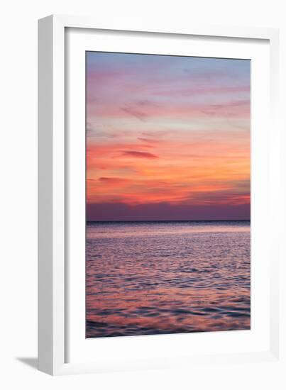 Sunrise on the Mediterrannean Sea, Collioure, Languedoc-Roussillon, France, Mediterranean, Europe-Mark Mawson-Framed Photographic Print