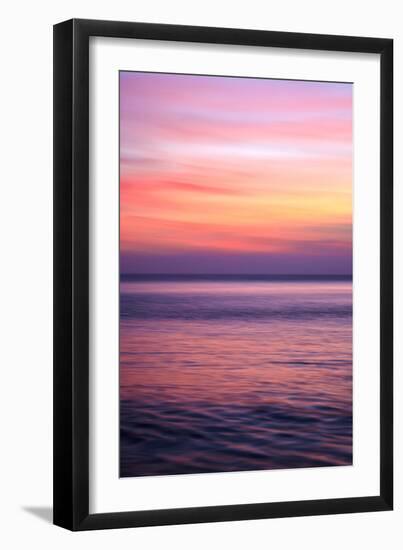 Sunrise on the Mediterrannean Sea, Collioure, Languedoc-Roussillon, France, Mediterranean, Europe-Mark Mawson-Framed Photographic Print