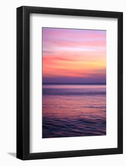 Sunrise on the Mediterrannean Sea, Collioure, Languedoc-Roussillon, France, Mediterranean, Europe-Mark Mawson-Framed Photographic Print