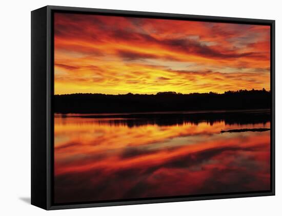 Sunrise on the New Meadows River, Brunswick, Maine, USA-Michel Hersen-Framed Stretched Canvas